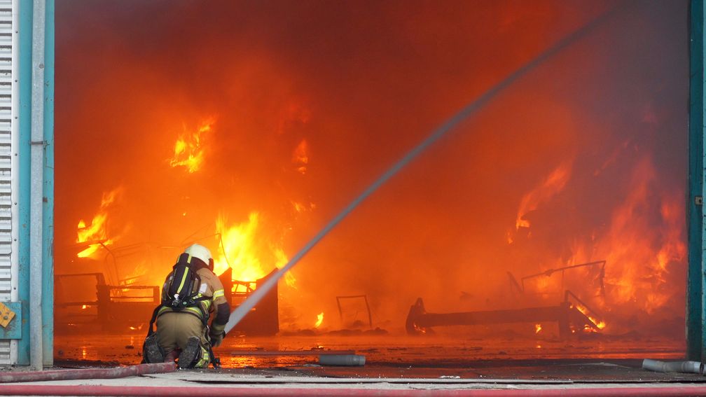 Brand bij recyclebedrijf in Balkbrug